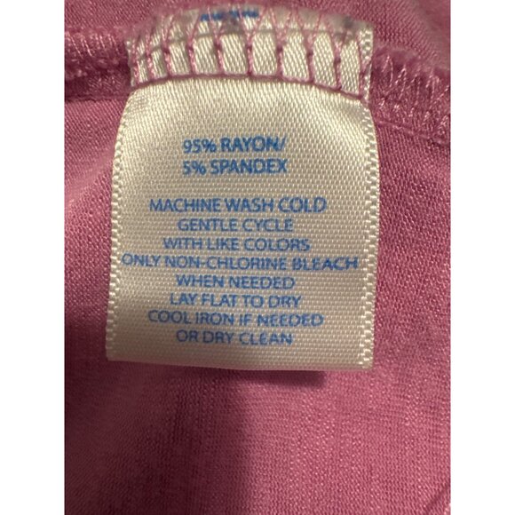 Southern Tide Large Long Sleeve Pink Dress Rayon Spandex - Picture 6 of 15